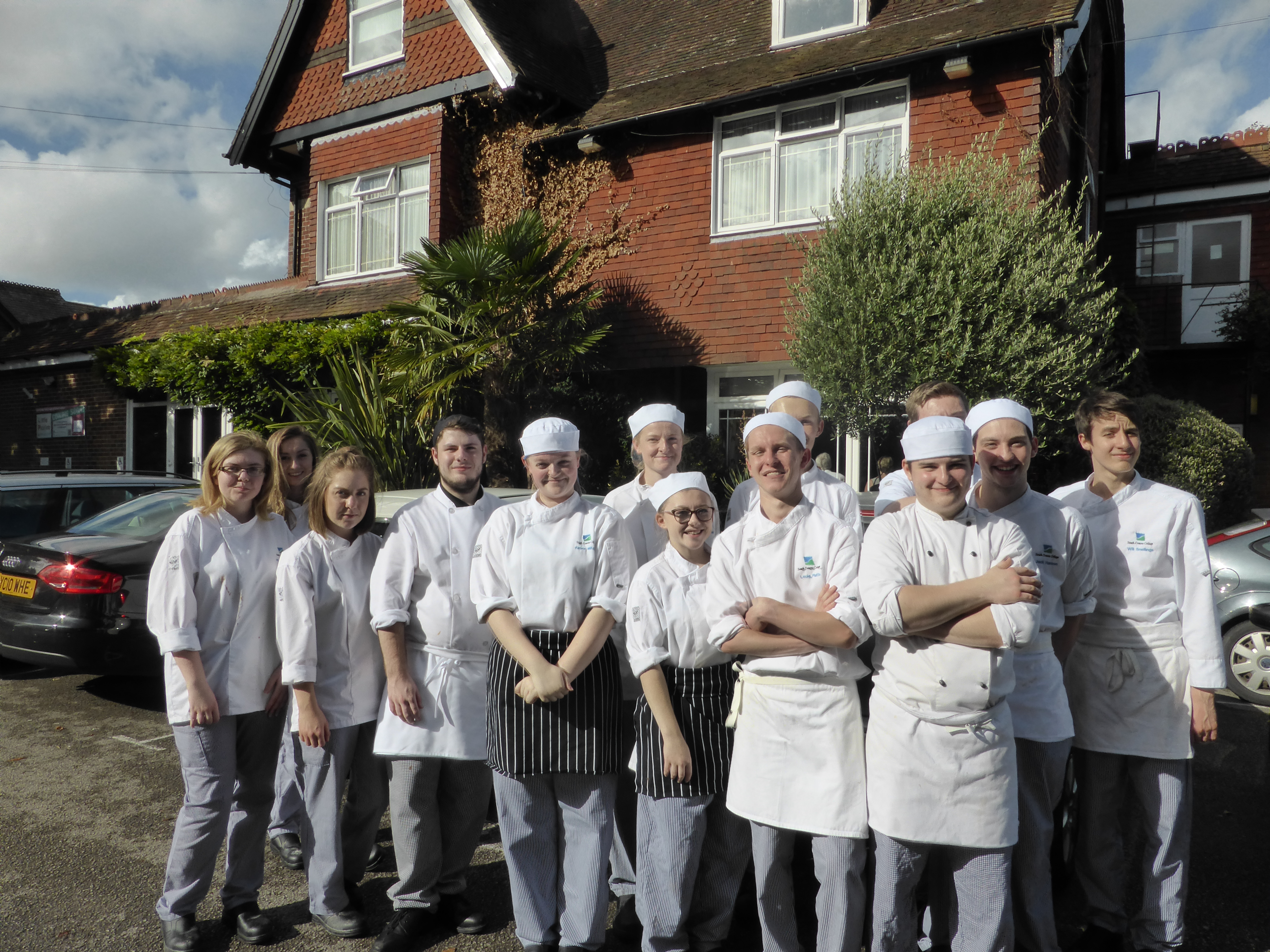 South Downs College Catering Course Students